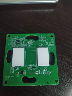 Sonoff TX EU 2C Circuit Board Sonoff TX EU 2C circuit board with visible electronic components.