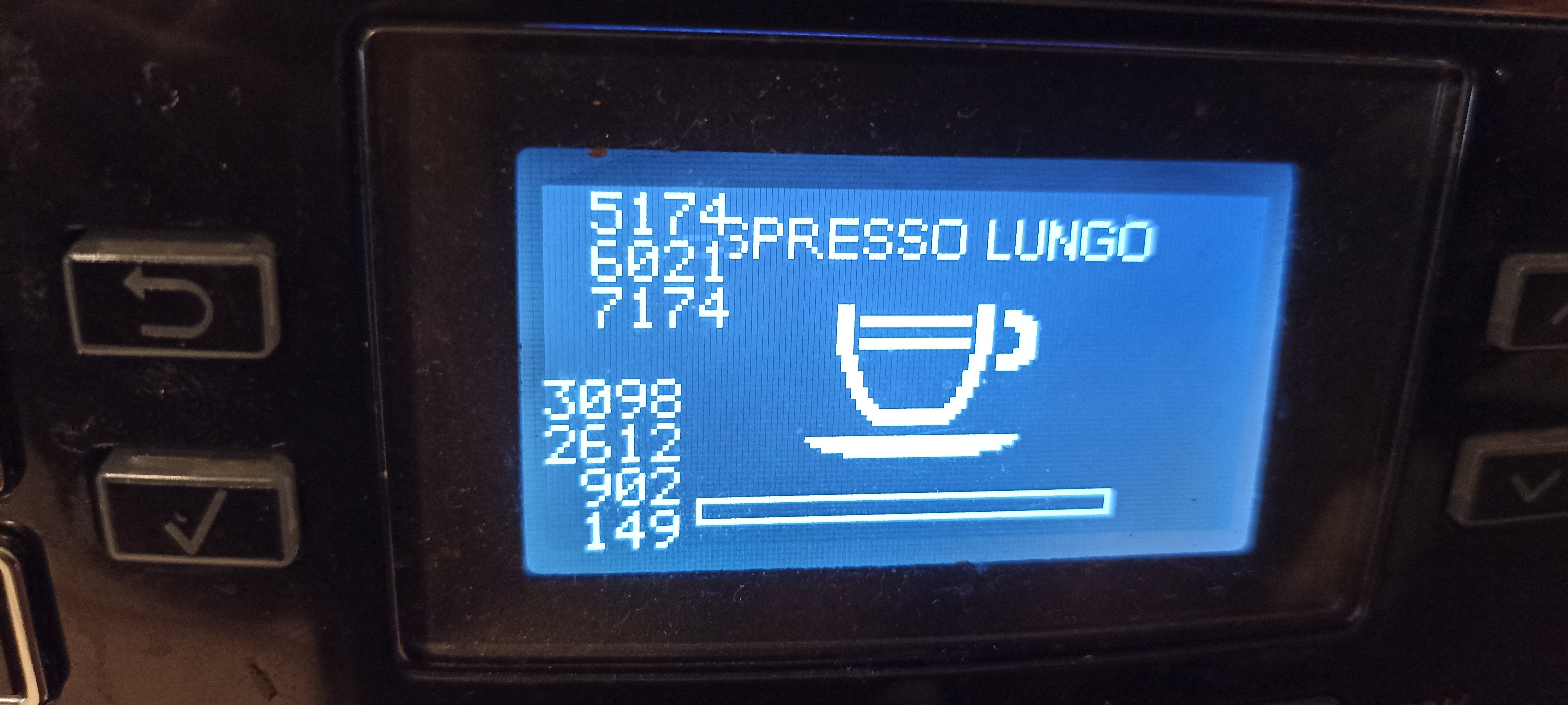 [Rozwiązano] Saeco Picobaristo HD8927 dziwne liczby na wyświetlaczu