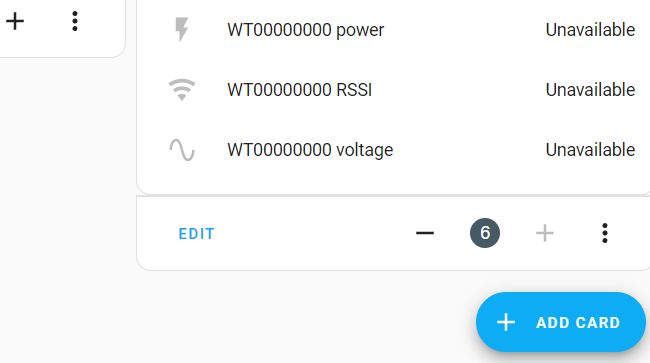Card Addition Interface in Home Assistant Screenshot of Home Assistant interface with the option to add a new card.