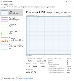 Spadki FPS, niskie użycie GPU na dobrym sprzęcie.