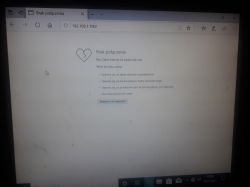 Zrzut ekranu przeglądarki z komunikatem o braku połączenia internetowego.
