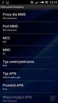 Motorola XT890 - jak ręcznie skonfigurować APN dla Virgin Mobile?