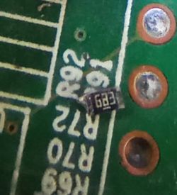 Switch zalany - poszukiwana wartość rezystora SMD 0603 z oznaczeniem 683