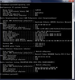 Samsung R530 - Brak internetu po przywróceniu systemu Windows 7 używając Samsung Recovery System 4