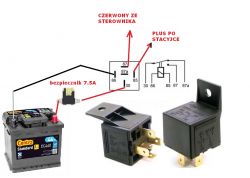 Opel Astra X16XEL - Niemożność odnalezienia plusa po stacyjce pod maską - cyrki