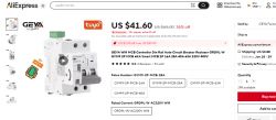 GEYA Wifi MCB Controller on AliExpress View of GEYA Wifi MCB Controller Din Rail Auto Circuit Breaker on AliExpress.