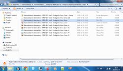 Windows Explorer screenshot showing “Radioodbiornik Internetowy ESP32‑S3” files in a Robogold folder