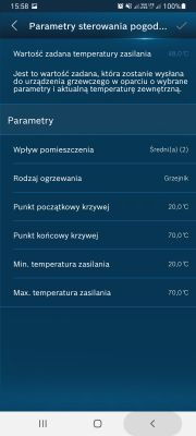 Bosch Easycontrol CT200 jak ustawić krzywą grzewczą