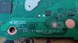 Zdjęcie płyty głównej Acer Aspire A114-33 z widocznymi oznaczeniami modelu i komponentami.