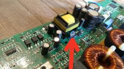 Płyta indukcyjna Beko HII64400AT- Spalony element.