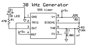 Generator 555 - brak reakcji na regulację potencjometrem, stała częstotliwość 2.7 kHz