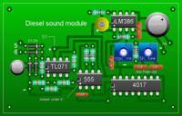 Układ imitacji dżwieku lokomotywy diesla.