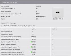 Falownik Huawei 8KTL-M1 i panele Longi LR4-66HPH-415M - 1 string czy 2 stringi?