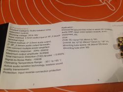 Audio isolation noise reduction module - coś na pętlę masy?