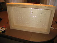 Prezentacja ozdoby z diod LED. Zdjęcia, filmiki.