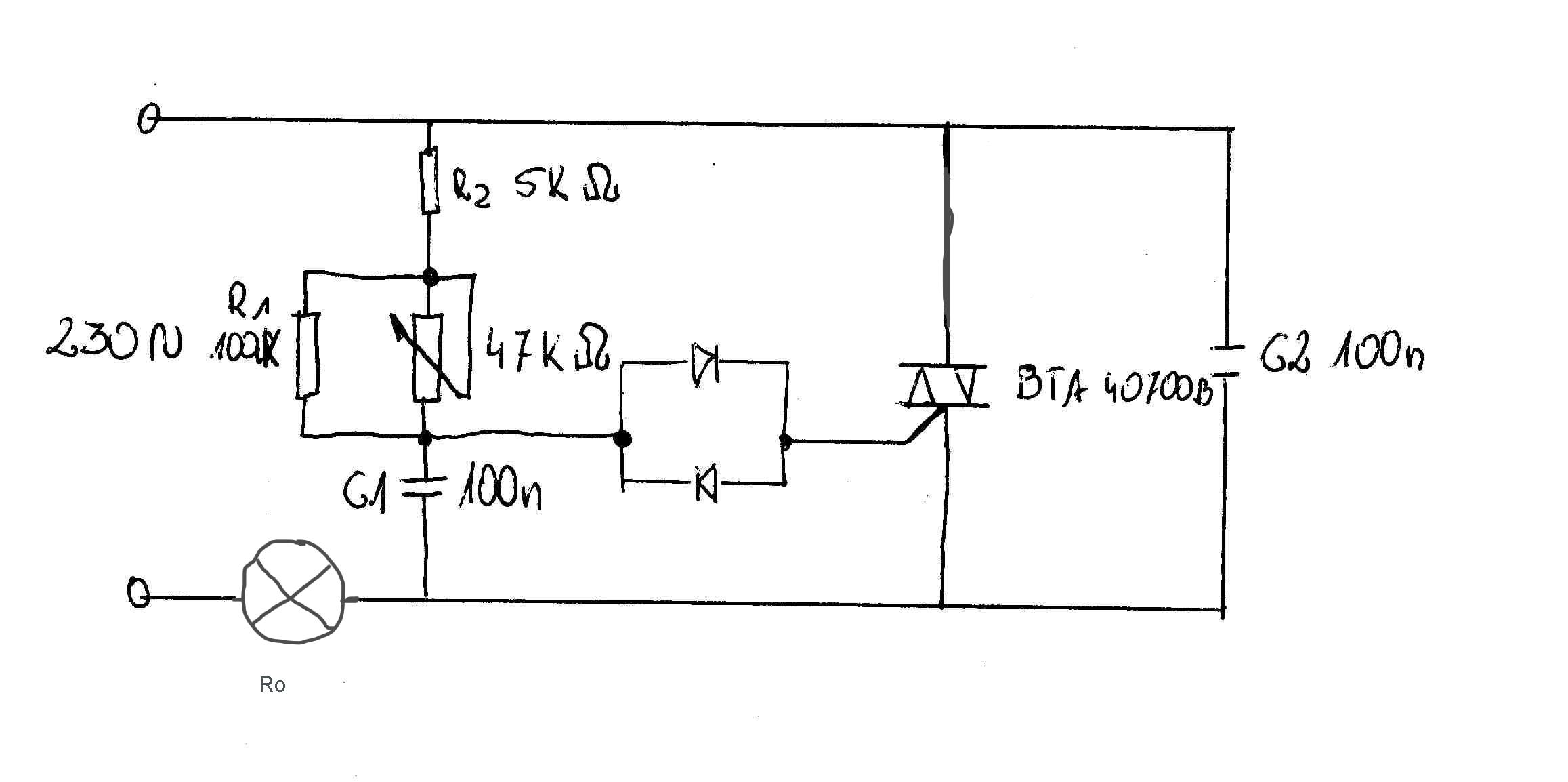 Bta40 600b схема включения