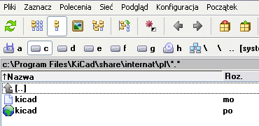 Polskie menu do KiCADa z 06.04.2010r.