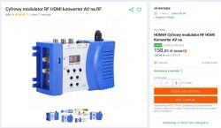 Cyfrowy modulator RF HDMI konwerter AV na RF model HDM69.