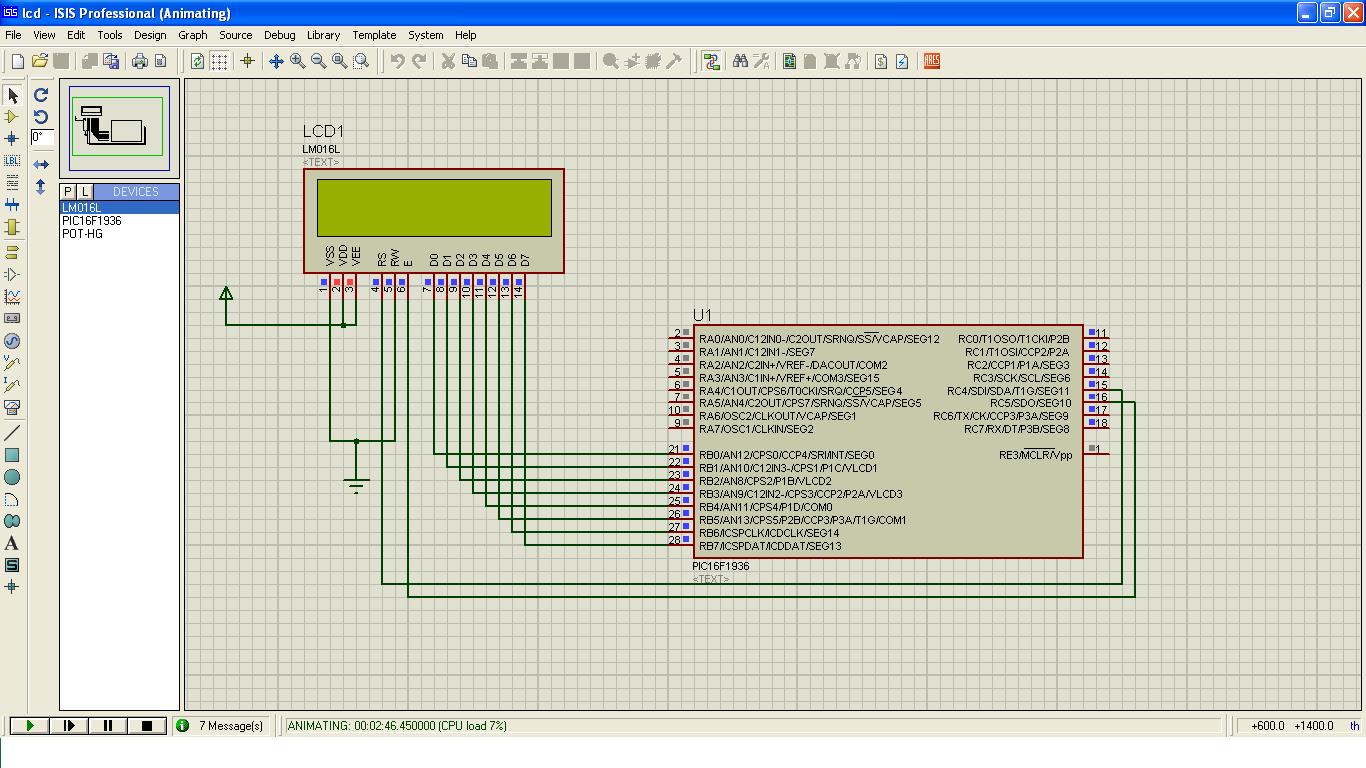 [PIC] - proteus simulation problem with 16x2 lcd | Forum for Electronics