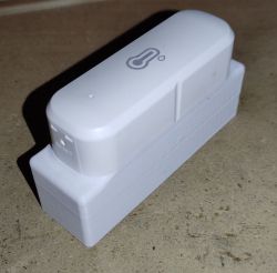 3D printed enclosure with a sensor for a battery.