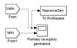 Przerzucenie danych z wykresów SIMULINKA do Matlaba