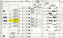 Magnetofon Saba cd 262 - Automatyczne włączanie przewijania