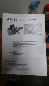 Podłączenie regulatora pod silnik jednofazowy Podłączenie regulatora pod silnik jednofazowy
