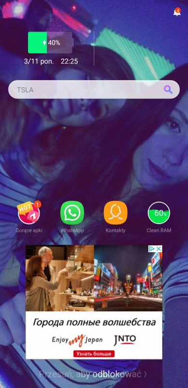 Jak usunąć niechciany widget z ekranu blokady w Samsung Galaxy A7?