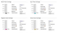 HP150nw - Nieadekwatne zużycie tonerów kolorowych mimo druku czarno-białego
