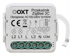 Zigbee in-box relay for monostable switch and low-voltage lighting control options