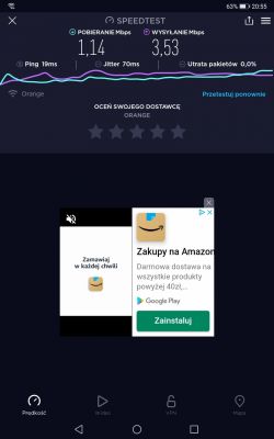 Dobór operatora dla lokalizacji 52.0475163438836, 23.134999055934546 z routerem b818