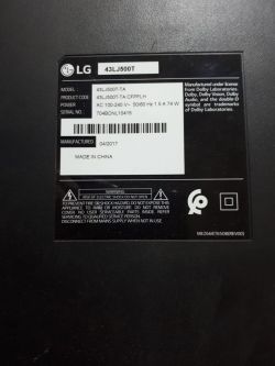 LG 43LJ500T TV Main Board Dump: TP.MS3463S.PB765 - Chassis & Components Info