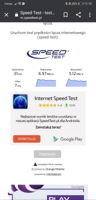 Antena do Huawei b535 słaba prędkość pobierania i wysyłania