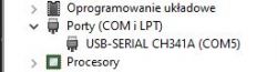 Co zrobić, aby programator CH341 był wykrywany jako port COM?