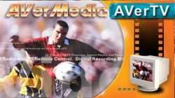 Reklama oprogramowania AVerMedia AVerTV z ekranem monitora.