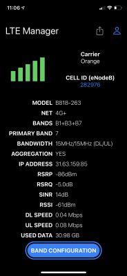 Huawei B818 Router: Band Aggregation Details for LTE 800, 1800, 2100 & 2600 Bands