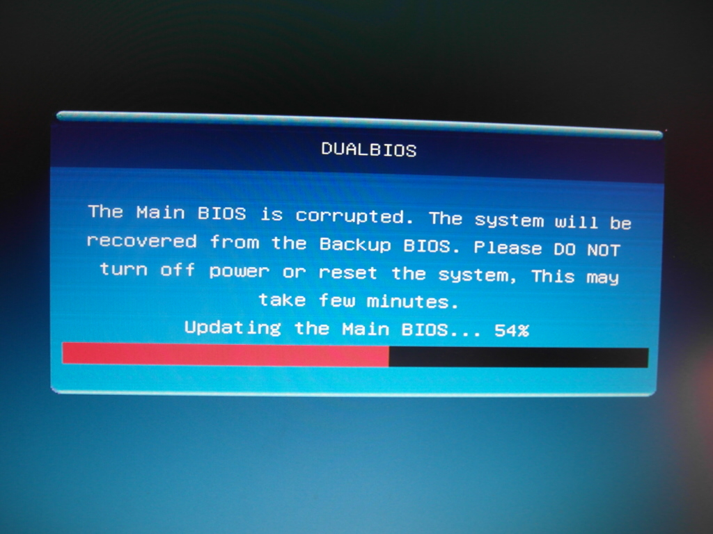 Main bios is corrupted gigabyte что делать