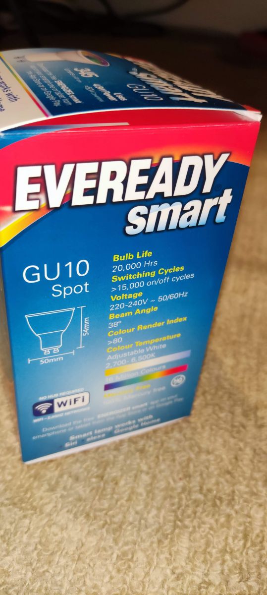 Freeing Eveready Poundland UK RGBCCT GU10 LED Bulb From Cloud BK7231N CBLC5 BP5758D
