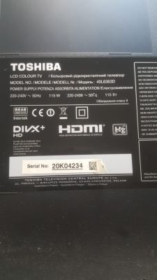TOSHIBA 40L6363D USB SOFTWARE REQUEST