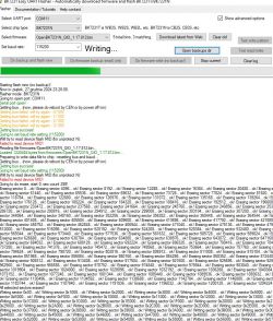 Screenshot of UART flasher program for BK7231N.