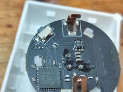 Interior of Sonoff SNZB-03 Sensor Interior of the Sonoff SNZB-03 sensor showing the CC2530 chip.
