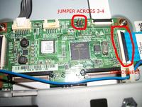 PS43E450A - Plazma Samsung włącza się i wyłącza, brak komunikacji z pamięcią IC1302