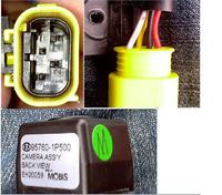 Jak podpiąć? Kamera cofania CAMERA ASS'Y BACK VIEW EH20059 MOBIS