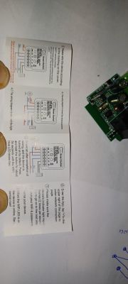 Instructions and Circuit Board Fragment of Smart Switch Photo of instructions and a fragment of a circuit board for a smart switch.