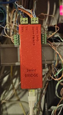 Most 1-Wire -> MODBUS/MQTT na ESP32 z DS2482-800