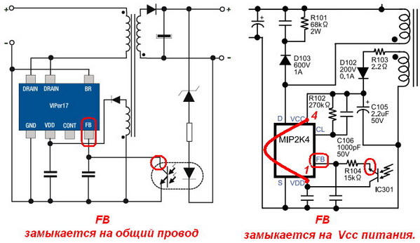 Mip2c1 схема включения