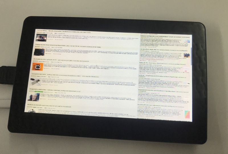 Tiny touchscreen monitor 8" for Raspberry and beyond - tests, energy efficiency