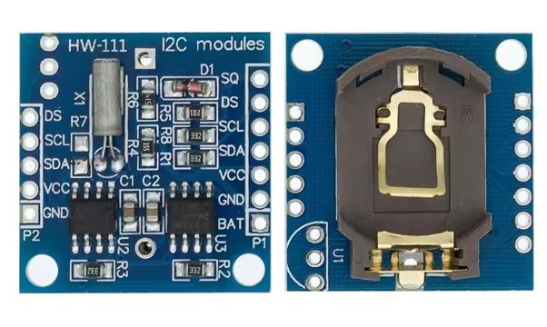 Simple clock on PIC12F683 - three pins, two I2C buses - DS1307 + FD650