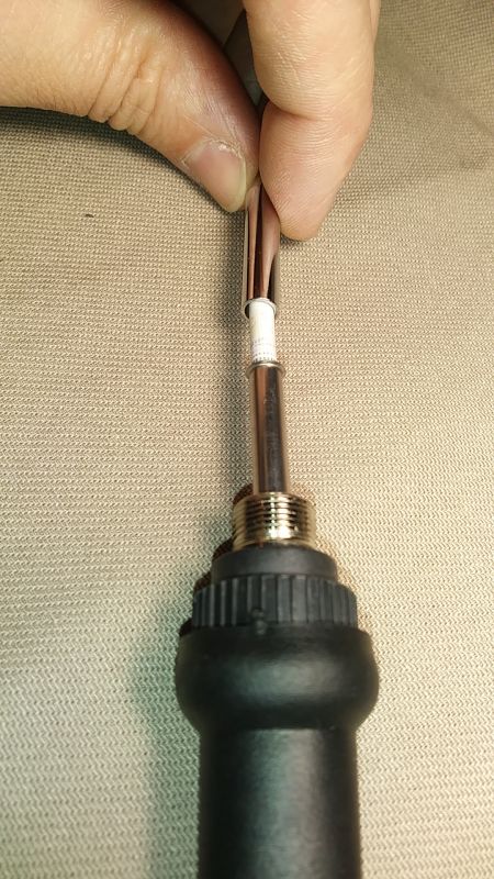 Testuję zestaw lutowniczy - bez miernika i z lutownicą sieciową z regulowaną mocą.