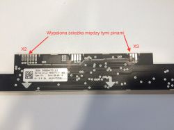 Zmywarka Siemens SN66M092EU - Uszkodzenie modułu przez zwarcie